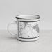 Left View Custom Meredith New Hampshire Map Enamel Mug in Classic