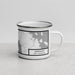 Right View Custom Meredith New Hampshire Map Enamel Mug in Classic