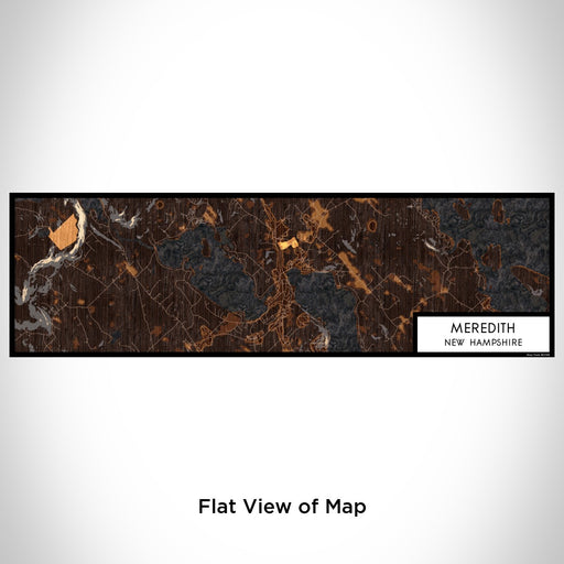 Flat View of Map Custom Meredith New Hampshire Map Enamel Mug in Ember