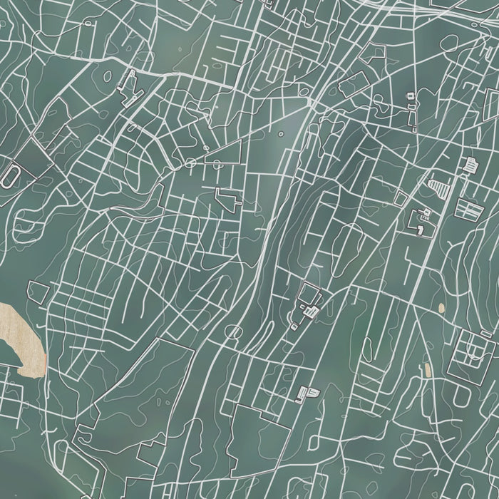 Meriden Map Meriden - Connecticut Map Print in Afternoon — JACE Maps