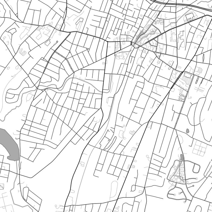 Meriden Map Meriden - Connecticut Map Print in Classic — JACE Maps