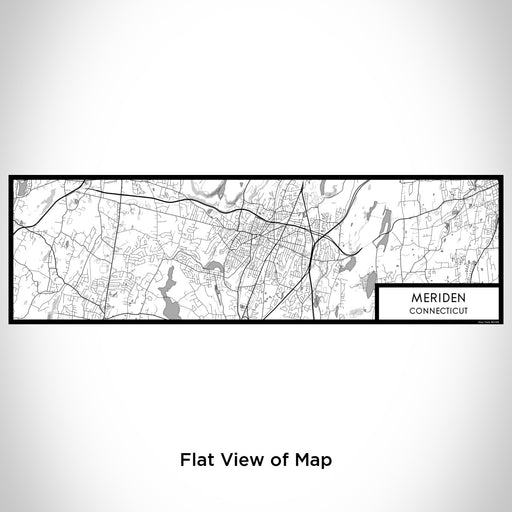 Flat View of Map Custom Meriden Connecticut Map Enamel Mug in Classic