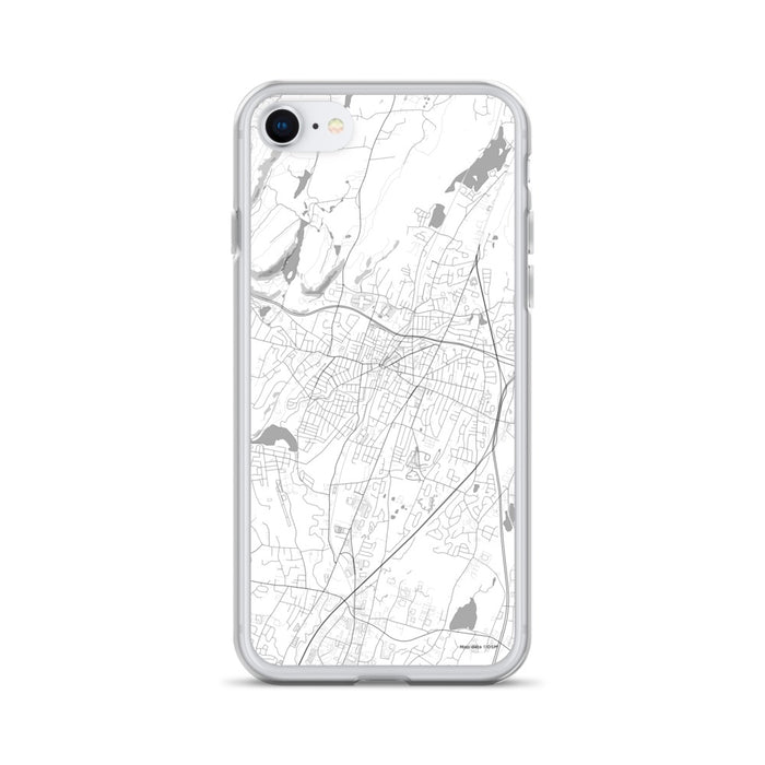 Custom Meriden Connecticut Map iPhone SE Phone Case in Classic