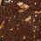 Meriden Connecticut Map Print in Ember Style Zoomed In Close Up Showing Details