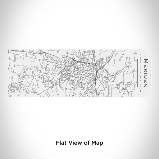 Rendered View of Meriden Connecticut Map Engraving on 10oz Stainless Steel Insulated Cup with Sliding Lid in White