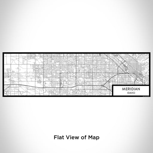 Flat View of Map Custom Meridian Idaho Map Enamel Mug in Classic