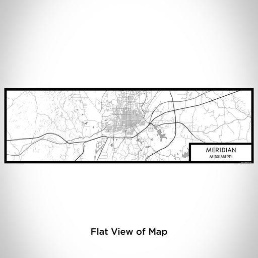 Flat View of Map Custom Meridian Mississippi Map Enamel Mug in Classic