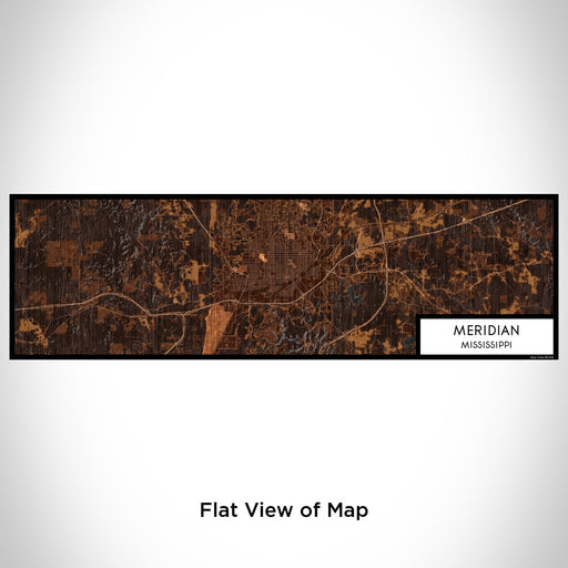 Flat View of Map Custom Meridian Mississippi Map Enamel Mug in Ember