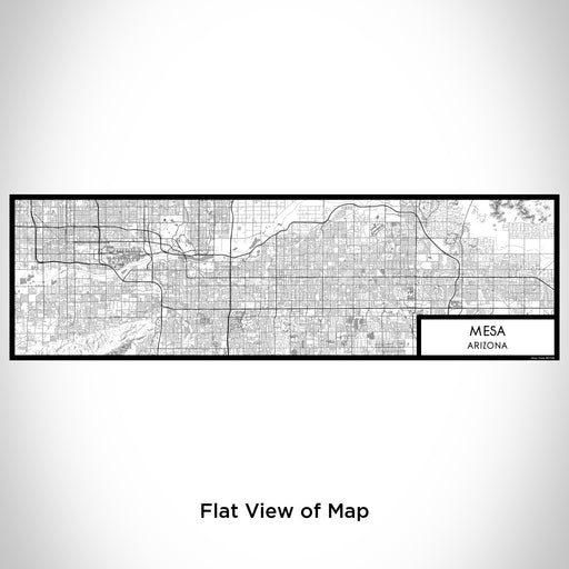 Flat View of Map Custom Mesa Arizona Map Enamel Mug in Classic