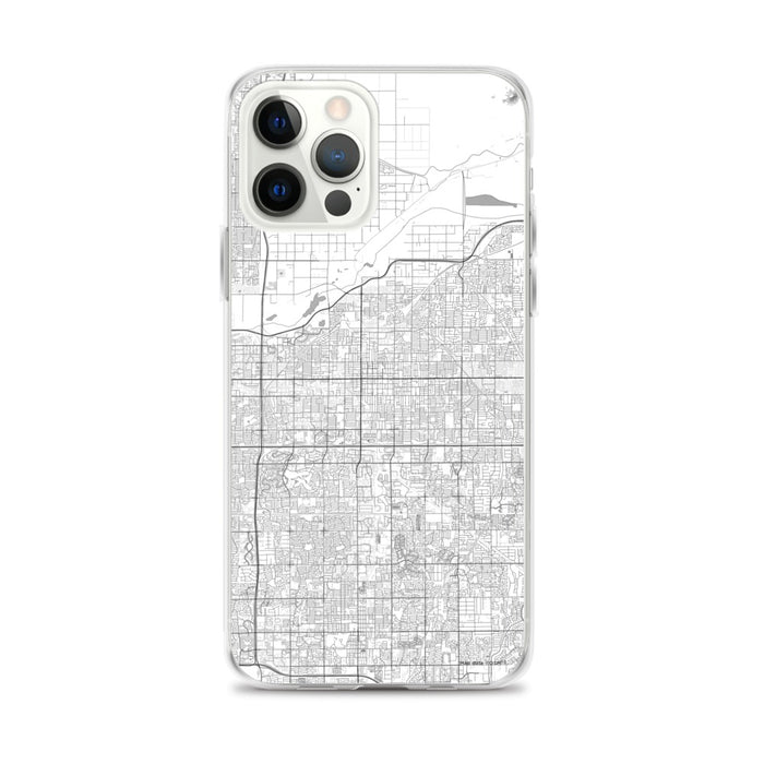 Custom Mesa Arizona Map iPhone 12 Pro Max Phone Case in Classic