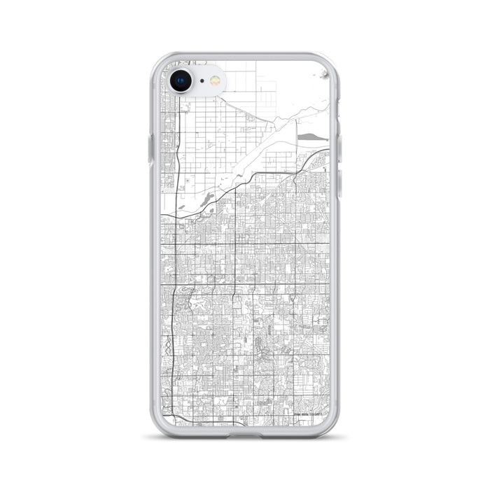 Custom Mesa Arizona Map iPhone SE Phone Case in Classic