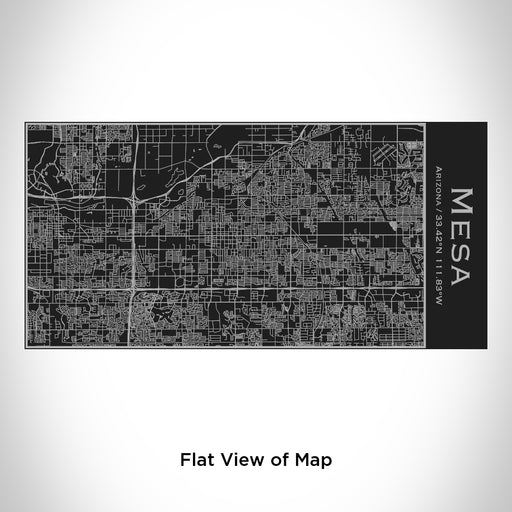 Rendered View of Mesa Arizona Map Engraving on 17oz Stainless Steel Insulated Cola Bottle in Black