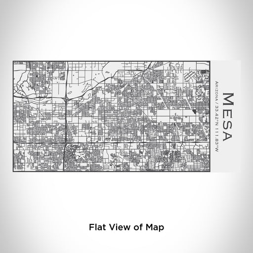 Rendered View of Mesa Arizona Map Engraving on 17oz Stainless Steel Insulated Cola Bottle in White