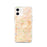 Custom Mesa Arizona Map iPhone 12 Phone Case in Watercolor