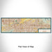 Flat View of Map Custom Mesa Arizona Map Enamel Mug in Woodblock