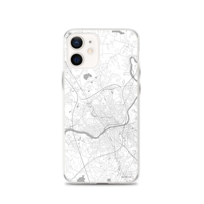 Custom iPhone 12 Methuen Massachusetts Map Phone Case in Classic