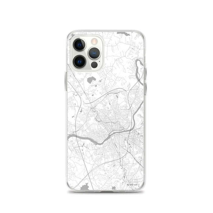 Custom iPhone 12 Pro Methuen Massachusetts Map Phone Case in Classic