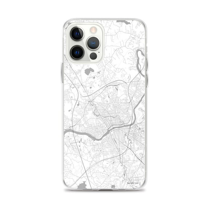 Custom iPhone 12 Pro Max Methuen Massachusetts Map Phone Case in Classic