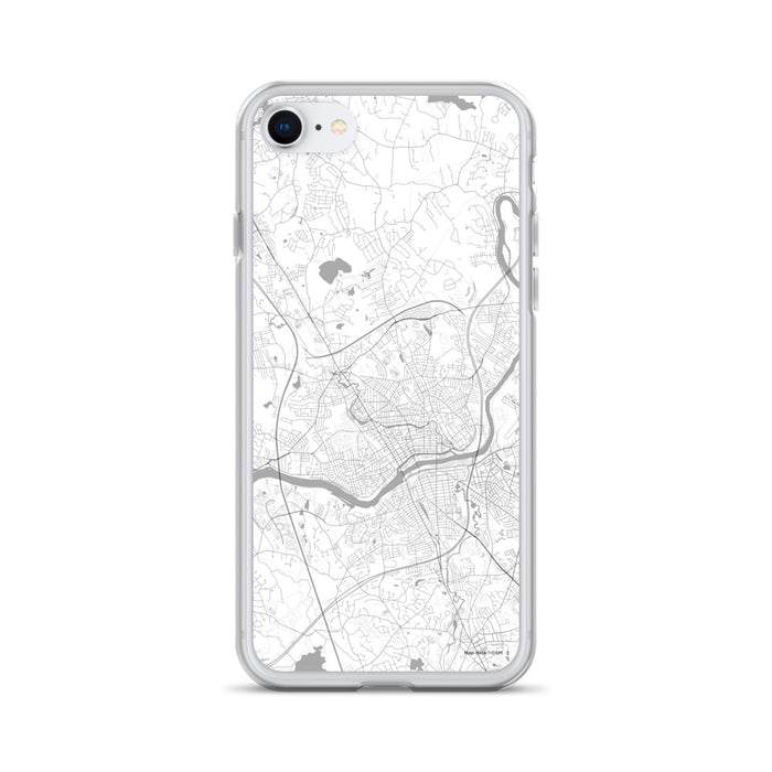 Custom iPhone SE Methuen Massachusetts Map Phone Case in Classic