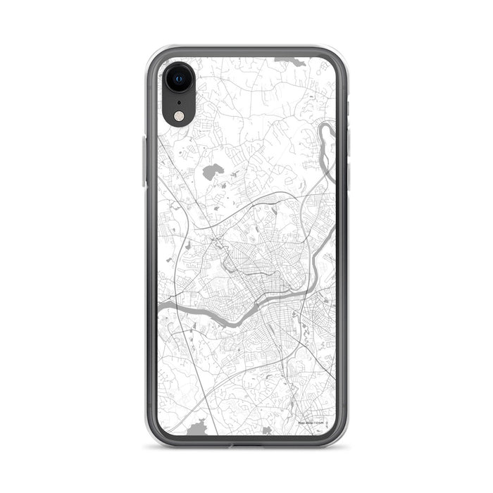 Custom iPhone XR Methuen Massachusetts Map Phone Case in Classic