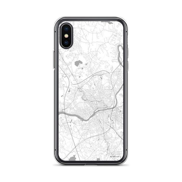 Custom iPhone X/XS Methuen Massachusetts Map Phone Case in Classic