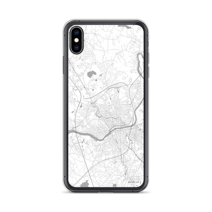 Custom iPhone XS Max Methuen Massachusetts Map Phone Case in Classic