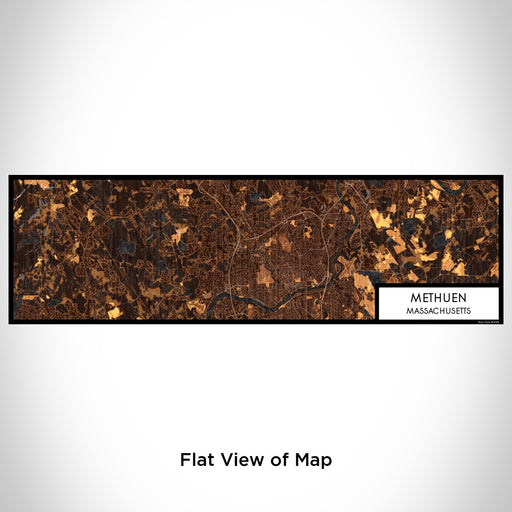 Flat View of Map Custom Methuen Massachusetts Map Enamel Mug in Ember