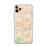 Custom iPhone 11 Pro Max Methuen Massachusetts Map Phone Case in Watercolor
