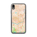 Custom iPhone XR Methuen Massachusetts Map Phone Case in Watercolor