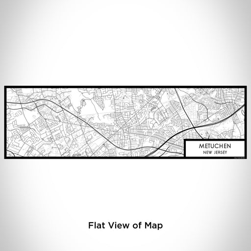 Flat View of Map Custom Metuchen New Jersey Map Enamel Mug in Classic