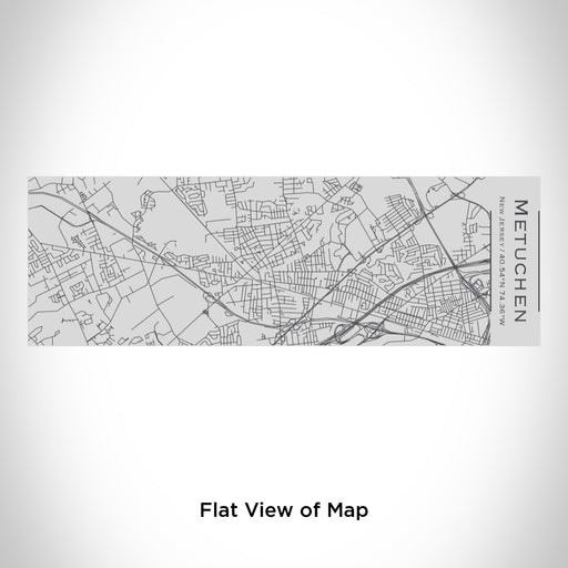 Rendered View of Metuchen New Jersey Map Engraving on 10oz Stainless Steel Insulated Cup with Sipping Lid