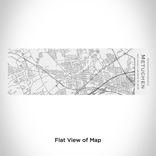 Rendered View of Metuchen New Jersey Map Engraving on 10oz Stainless Steel Insulated Cup with Sliding Lid in White