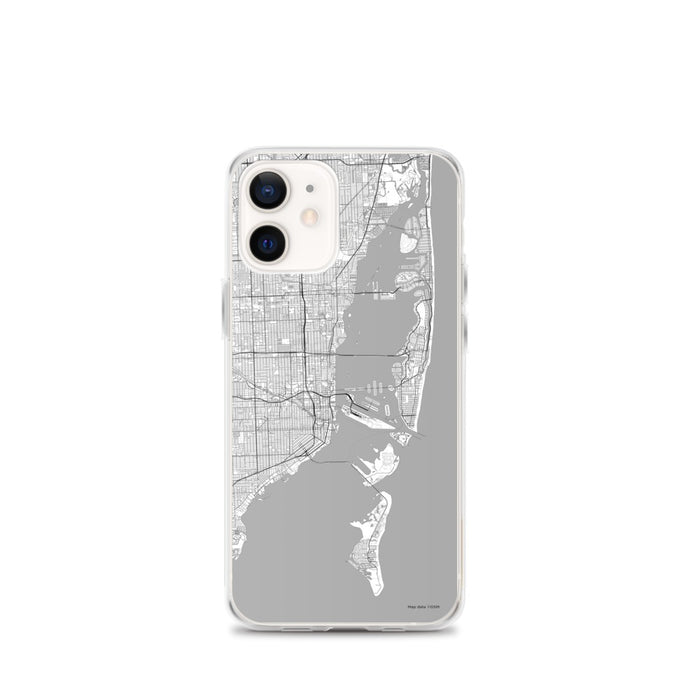 Custom Miami Florida Map iPhone 12 mini Phone Case in Classic