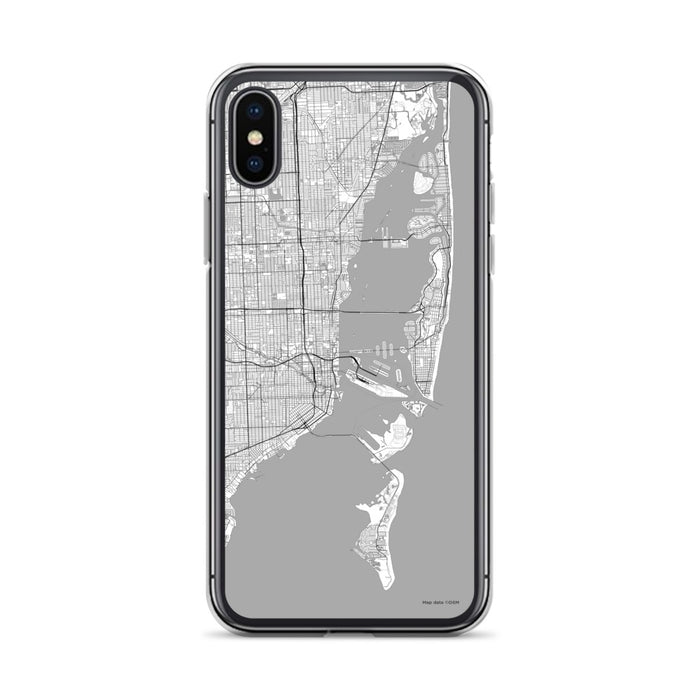 Custom Miami Florida Map Phone Case in Classic