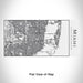 Rendered View of Miami Florida Map Engraving on 17oz Stainless Steel Insulated Cola Bottle in White
