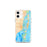 Custom Miami Florida Map iPhone 12 mini Phone Case in Watercolor