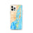 Custom Miami Florida Map iPhone 12 Pro Phone Case in Watercolor