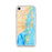 Custom Miami Florida Map iPhone SE Phone Case in Watercolor