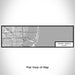 Flat View of Map Custom Miami Beach Florida Map Enamel Mug in Classic