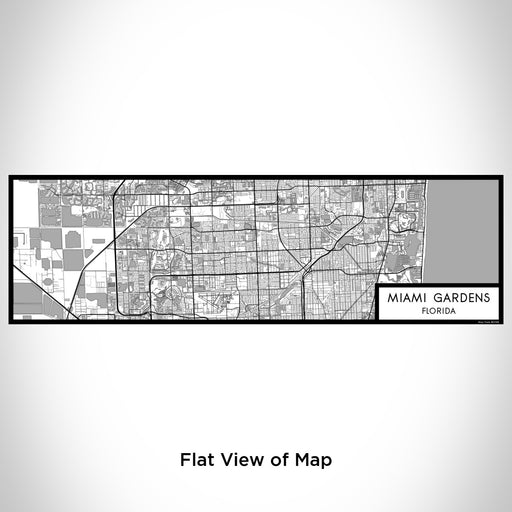 Flat View of Map Custom Miami Gardens Florida Map Enamel Mug in Classic
