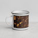 Left View Custom Miami Gardens Florida Map Enamel Mug in Ember