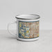Left View Custom Miami Gardens Florida Map Enamel Mug in Woodblock