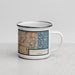 Right View Custom Miami Gardens Florida Map Enamel Mug in Woodblock
