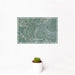 12x18 Miamisburg Ohio Map Print Landscape Orientation in Afternoon Style With Small Cactus Plant in White Planter