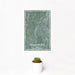 12x18 Miamisburg Ohio Map Print Portrait Orientation in Afternoon Style With Small Cactus Plant in White Planter