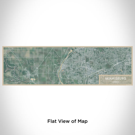 Flat View of Map Custom Miamisburg Ohio Map Enamel Mug in Afternoon