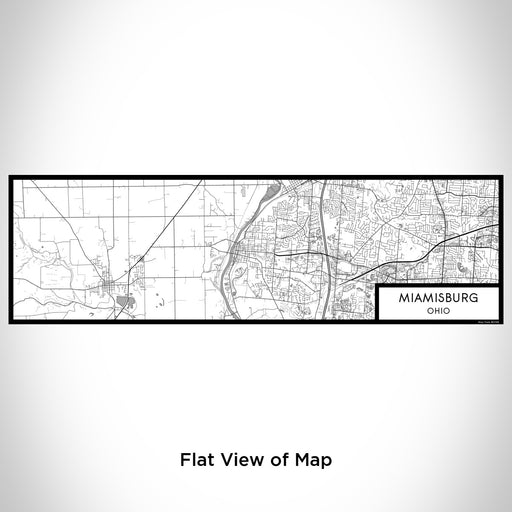 Flat View of Map Custom Miamisburg Ohio Map Enamel Mug in Classic