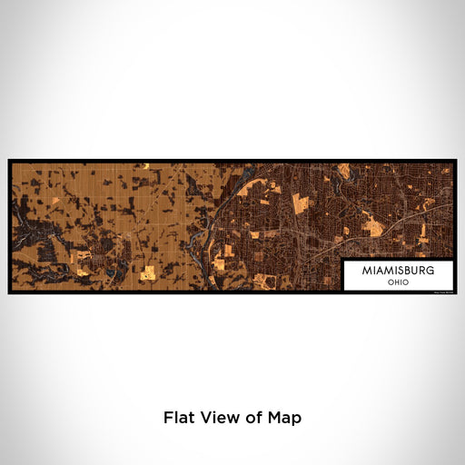 Flat View of Map Custom Miamisburg Ohio Map Enamel Mug in Ember