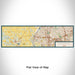 Flat View of Map Custom Miamisburg Ohio Map Enamel Mug in Woodblock