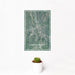 12x18 Middlebury Vermont Map Print Portrait Orientation in Afternoon Style With Small Cactus Plant in White Planter